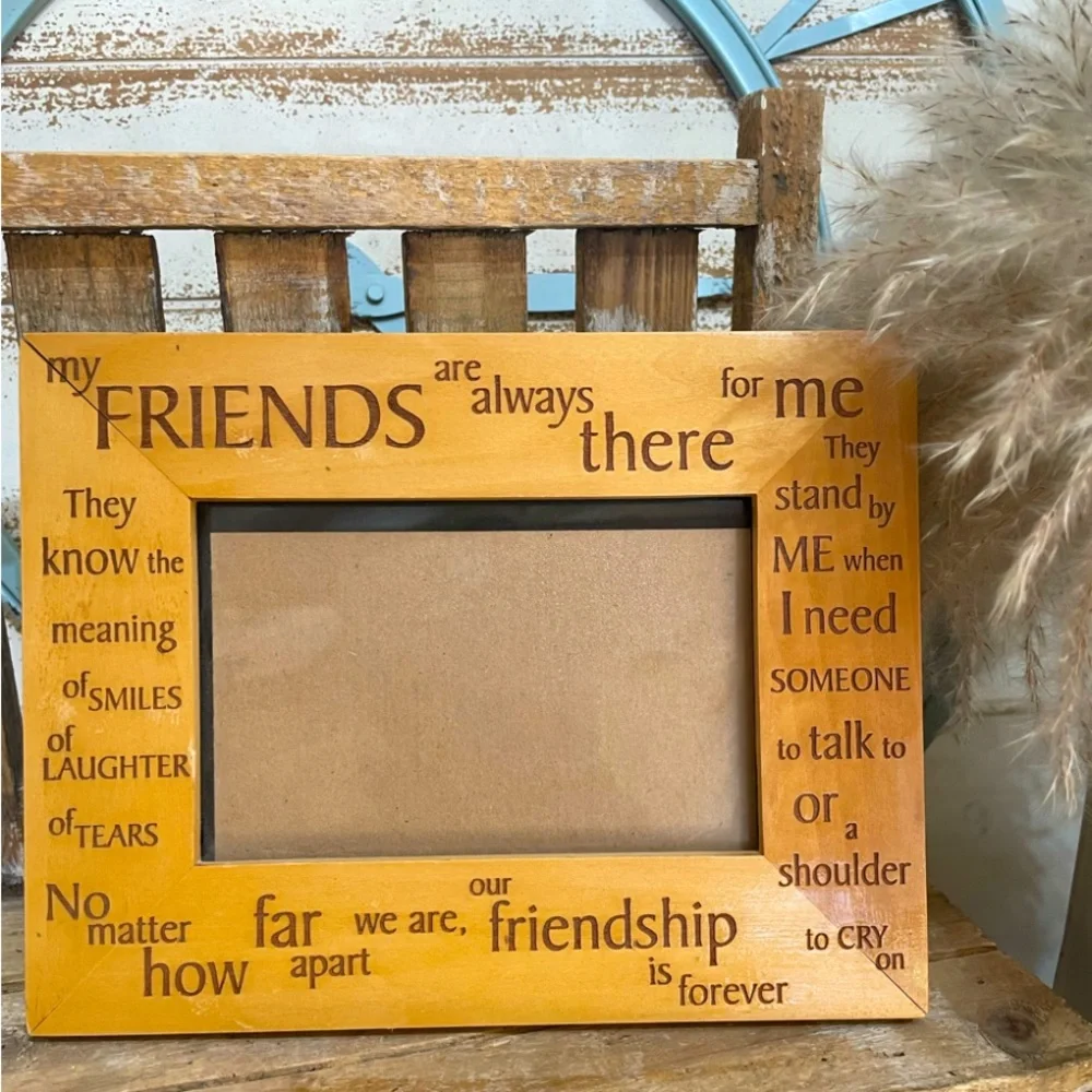 Wood Laser Engraved